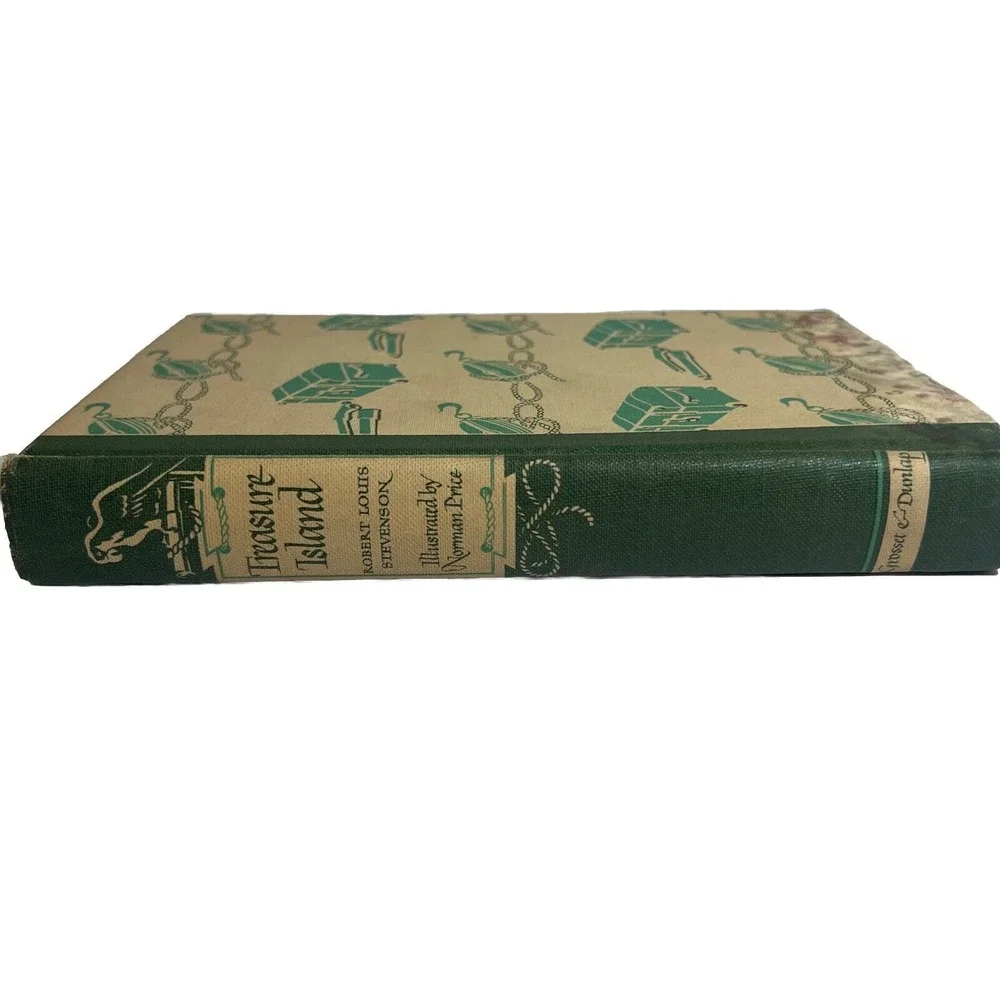 VINTAGE Treasure Island by Robert L Stevenson Junior Library HB 1947 Illustrated